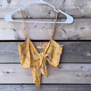 🔴 4/$15 Blue Jasmine Floral Wrap Around Top